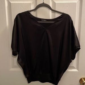 Black short sleeve Express blouse